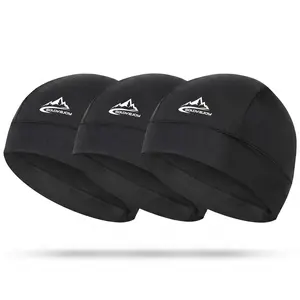 3pcs Breathable Cycling Skull Cap, UPF50+ Ice Silk Quick Dry Helmet Liner, Sweatproof Stretch Mesh Hat, Sun Protection for Men Women, Perfect Father's Day Gift for Running Biking Hiking #FathersDayGift #SportsHeadWrap