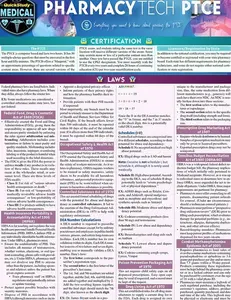 Pharmacy Technician PTCE QuickStudy Laminated Reference Guide (QuickStudy Medical)