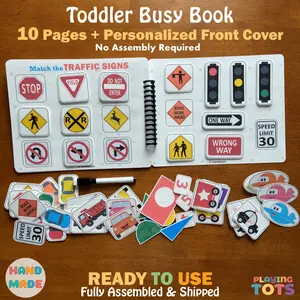 Vehicles Busy book, Learning Binder