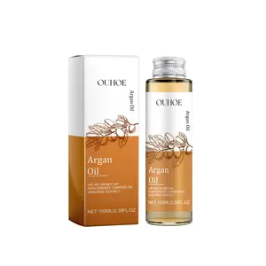OUHOE  Moroccan Argan Massage Oil  Skin Massage  Moisturizing Hair Smoothing Brightening & Multi-Active Massage Oil