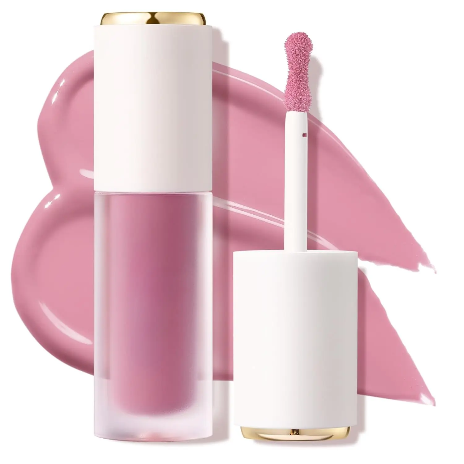 Silky Cream Liquid Blush,Leaving a Matte Dewy Makeup Look,Easy to Apply and Create a Natural Flush,Long Lasting and Lightweight Cheek Blush Face Makeup,FEELING GOOD
