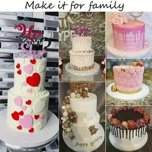 10pcs Round Cake Drum Pans Set, 8-14 Inch Sizes, Heavy-Duty 1/2-Inch Thick Rimmed Edges, Ideal for Parties & Celebrations