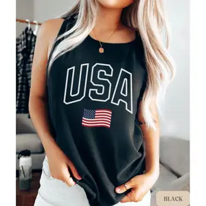 USA Flag Tank Top, USA Unisex Tank, 4th of July Tank, Patriotic Tank Top, American Flag Tank, USA Shirt Gift, Red White Blue Tank