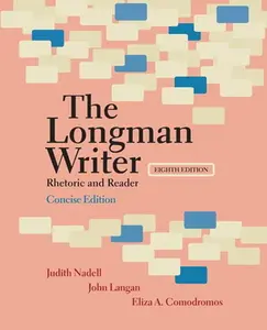 USED-The Longman Writer: Rhetoric and Reader by Nadell, Judith (Paperback)