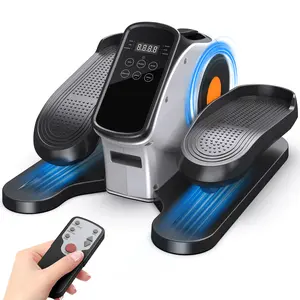 HitGo Under Desk Elliptical Machine – Electric Foot Pedal Exerciser, Mini Leg Trainer with Remote Control, LCD Display, Forward & Reverse Motion, Auto & Manual Mode for Home & Office, Mother’s Day gift