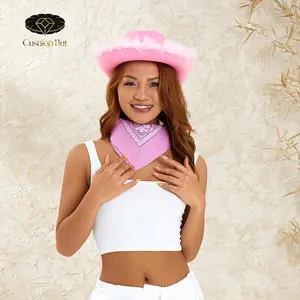 Women´s Cowboy Hat, Adult Solid Color Furry Trim Wide Brim Hat Female Cap for Dating Party