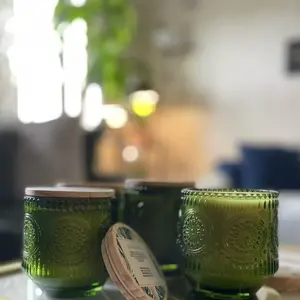 Grasslands- In green thick elegant vessel 13.5oz.    Exodus 20:12