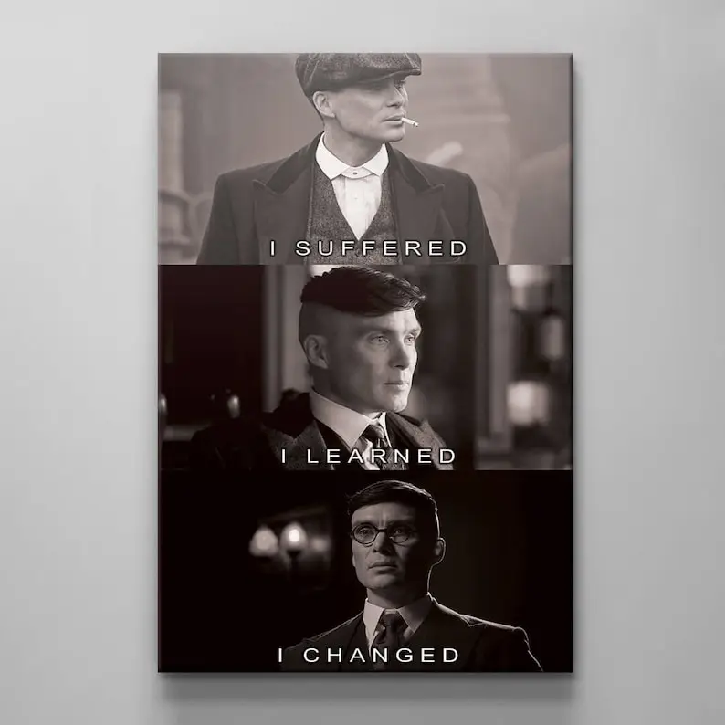 Thomas Shelby Motivation Quote Poster For Office Wall Decor Inspirational Art Living Room Acrylic Poster Entrepreneur Wall Art