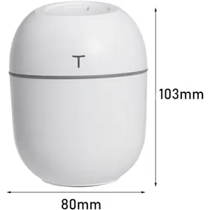 Room Humidifier, 220ML Mini Air Humidifier with Night Light USB Plug-in Cool Mist Sprayer Portable Humidifier Aroma Diffuser Essential Oils Home