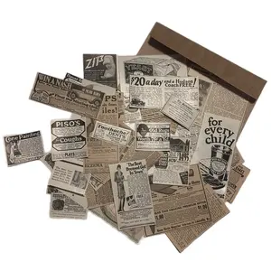 40 Pieces 1920s Advertisement, Vintage & Antique Paper Ephemera for Journaling, Scrapbooking, Real Pieces Paper Stationary, Crafting, Art