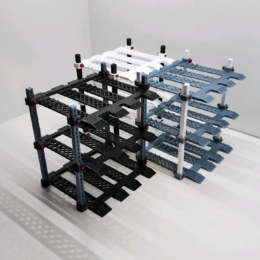 (3PK) Die-cast 6 Car Storage Lift Display Organizer Racks for Easy Accessible Car Storage Solutions