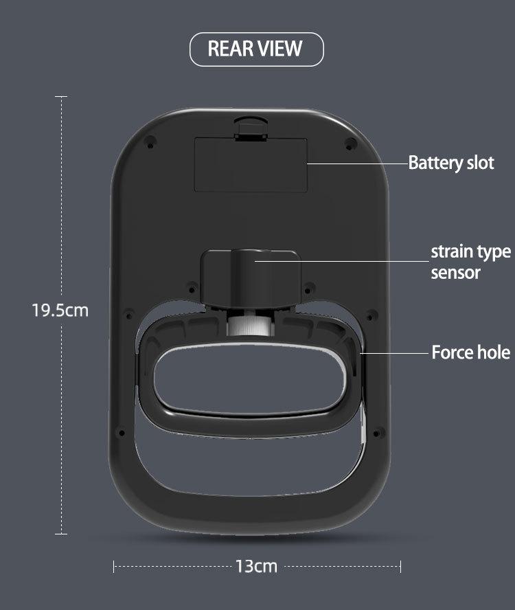 Grip strength hook Dynamometer: Grip Strength Tester. Measure your Grip and Maximize your Strength