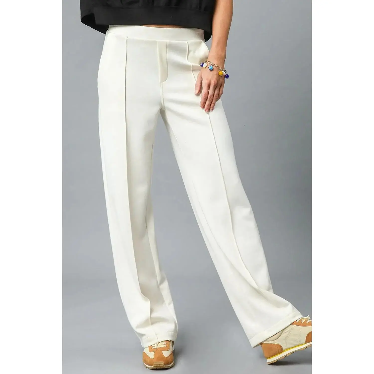 Umgee High Waisted Wide Leg Pants