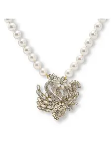Heidi Daus Forever Love 18-1/2" Crystal Swan Drop Necklace