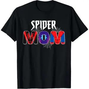 3D Artistry Store Comfortable short sleeves in summer Matching Family Spider Web Mom Mother's Day Birthday Boy T-Shirt