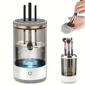 Electric Makeup Brush Cleaner, All - in - One Makeup Brush Cleaning Machine, Ultra - fast Electric Spinning Cleaner for Most Sized Brushes, Perfect Gift for Women