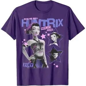 Zoey Huntrix Characters Personalized Shirt – Hunters Kawaii Style Graphic Tee