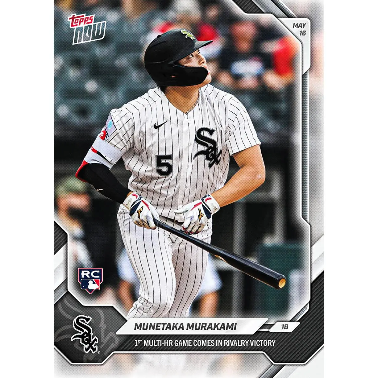 Topps 2026 NOW MLB Baseball Rookie Card - Munetaka Murakami 1st Multi-HR Game in Crosstown Classic Rivalry Victory #210, for Japanese Baseball Collectors