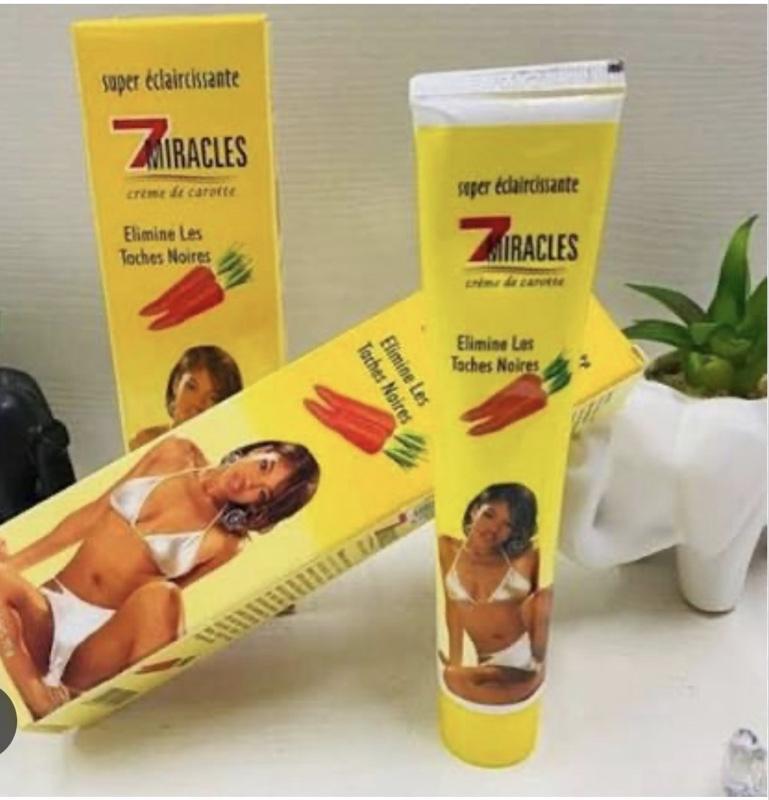 7 Miracles Super Éclaircissante Crème de Carotte Pack of 3 Eliminate Les Toches Noires for Skin Brightening