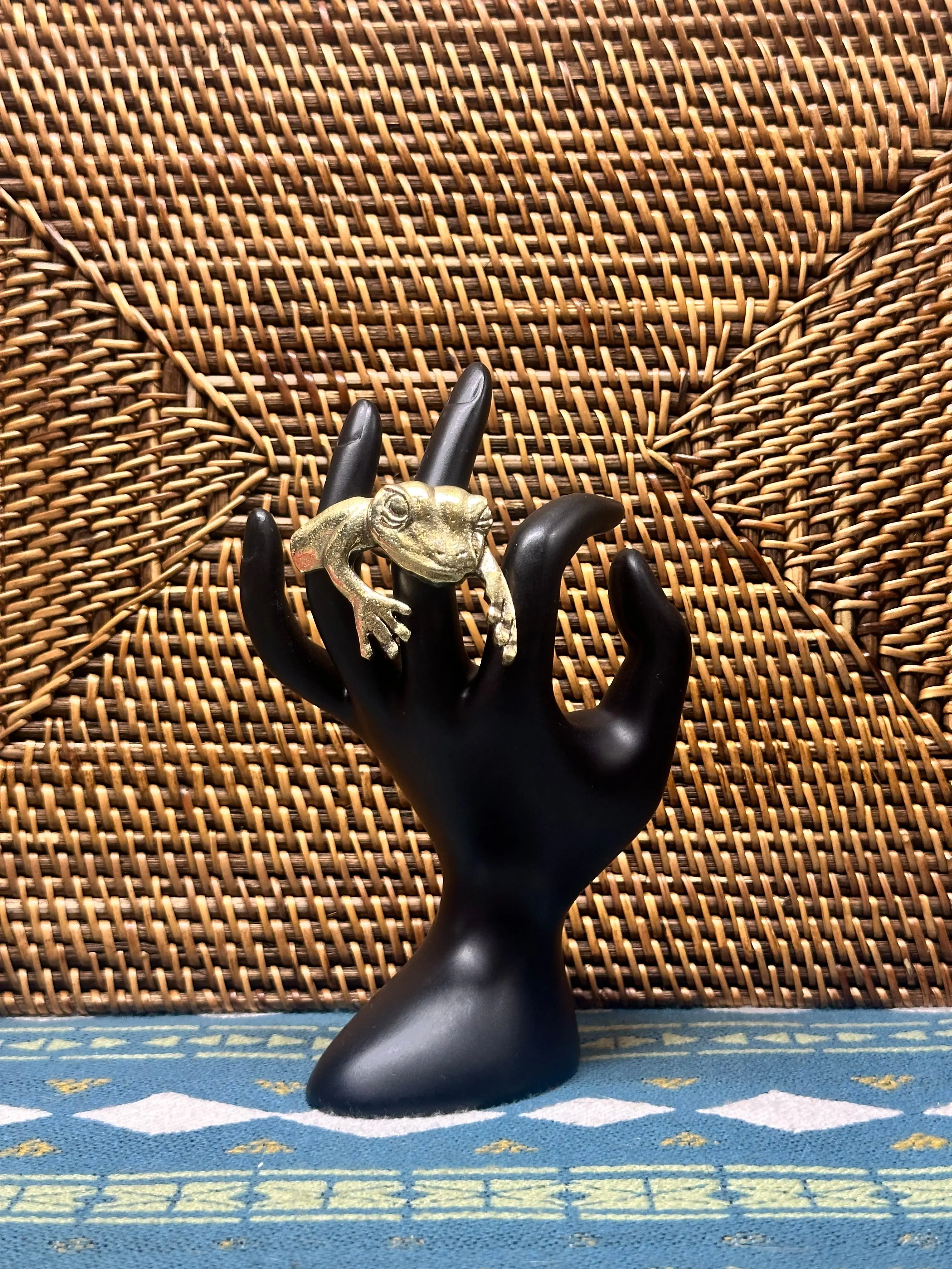 Frog Spirit Brass Ring