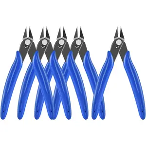 5 Inch  Flush , 5Pack Small Wire Cutters Spring   Pliers, Wire Cutters for  Making, Soft Copper Wire, Floral, Electronics, Model Craft, Heating Wire,  Print