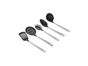 Cooking Utensil Bundle – Spoon, Spatula, Skimmer, Pasta Spoon & Ladle, Assorted Colors Kitchen Stirring