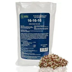 Supply Solutions 16-16-16 Complete Lawn & Garden Fertilizer 50lbs Triple Nutrient Powerhouse for Lush Greenery & Vibrant Blooms for All Plants Vegetables Fruits and Berries