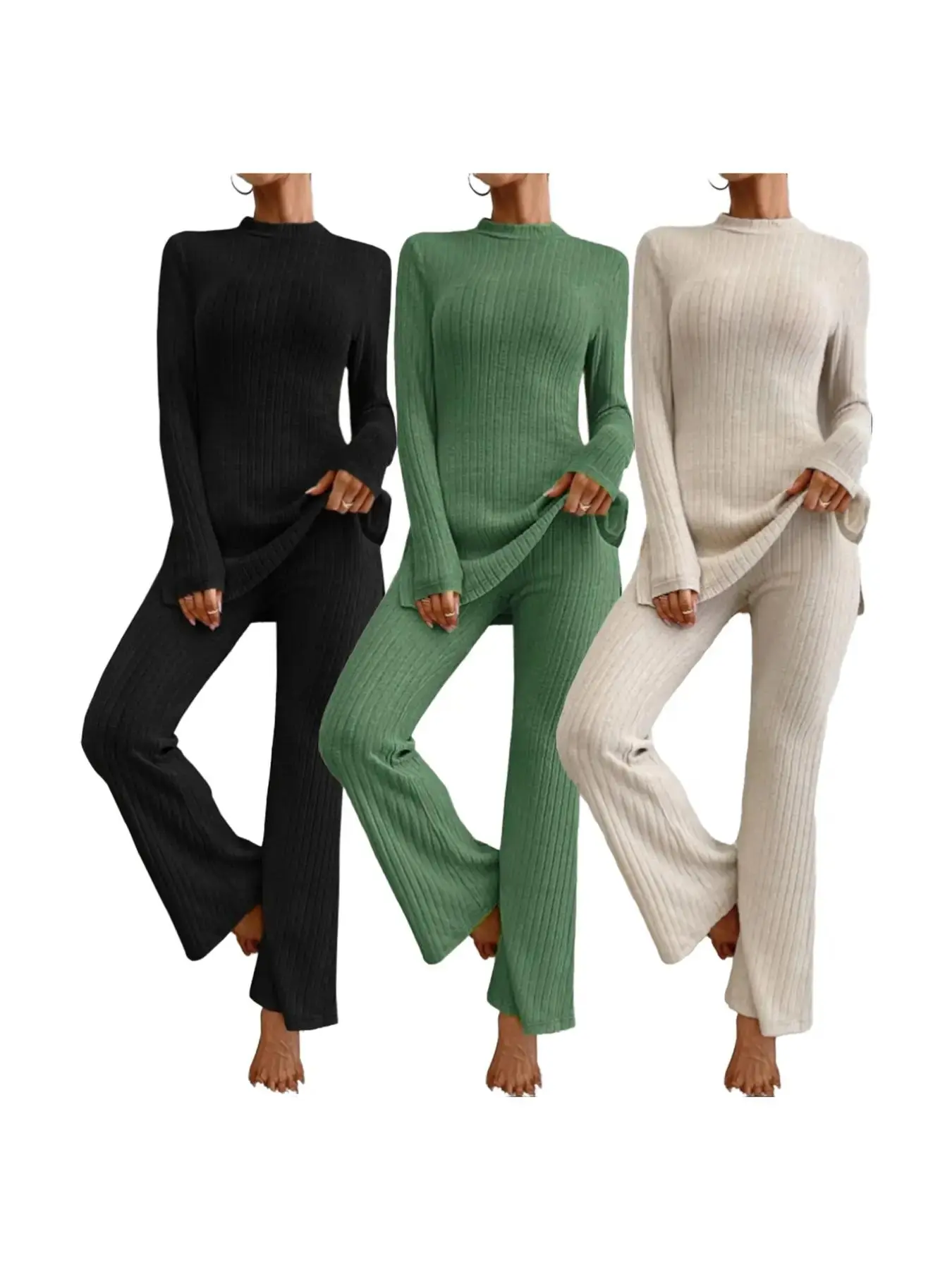 Black*1 pc+Green*1 pc+Apricot*1 pc