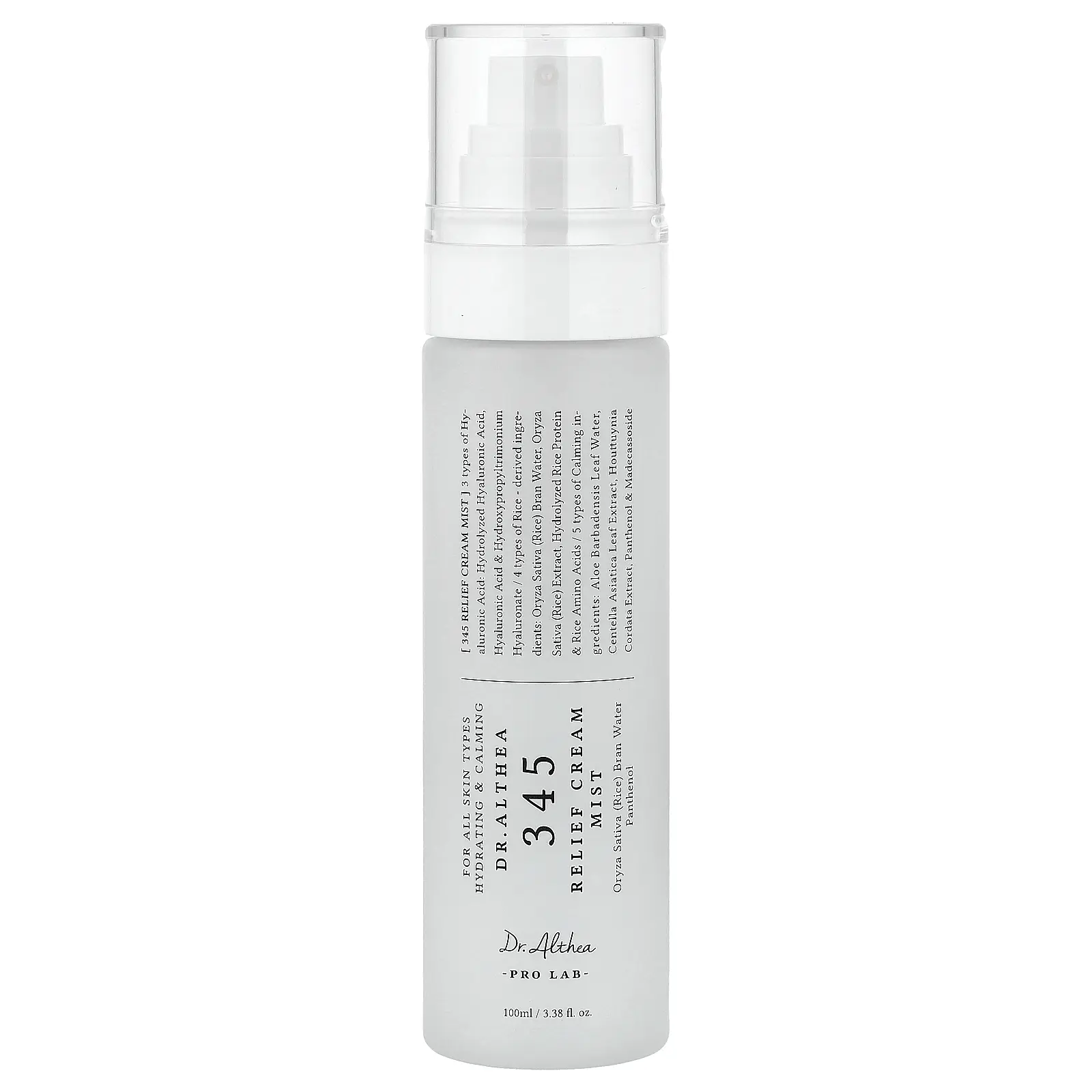 Dr. Althea 345 Relief Cream Mist, For All Skin Types, 3.38 fl oz (100 ml)