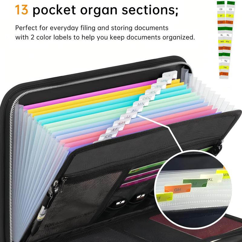 Fireproof File Folder with Handle, Large Capacity A4 File Bag, Test Paper Folder, Data Paper Organizer Storage Bag, Office Stationery & Supplies, Soft Letter Clutch Fireproof File Folder with Handle, Large Capacity A4 File Bag, Test Paper Folder, Data Paper Organizer Storage Bag, Office Stationery & Supplies, Soft Letter Clutch