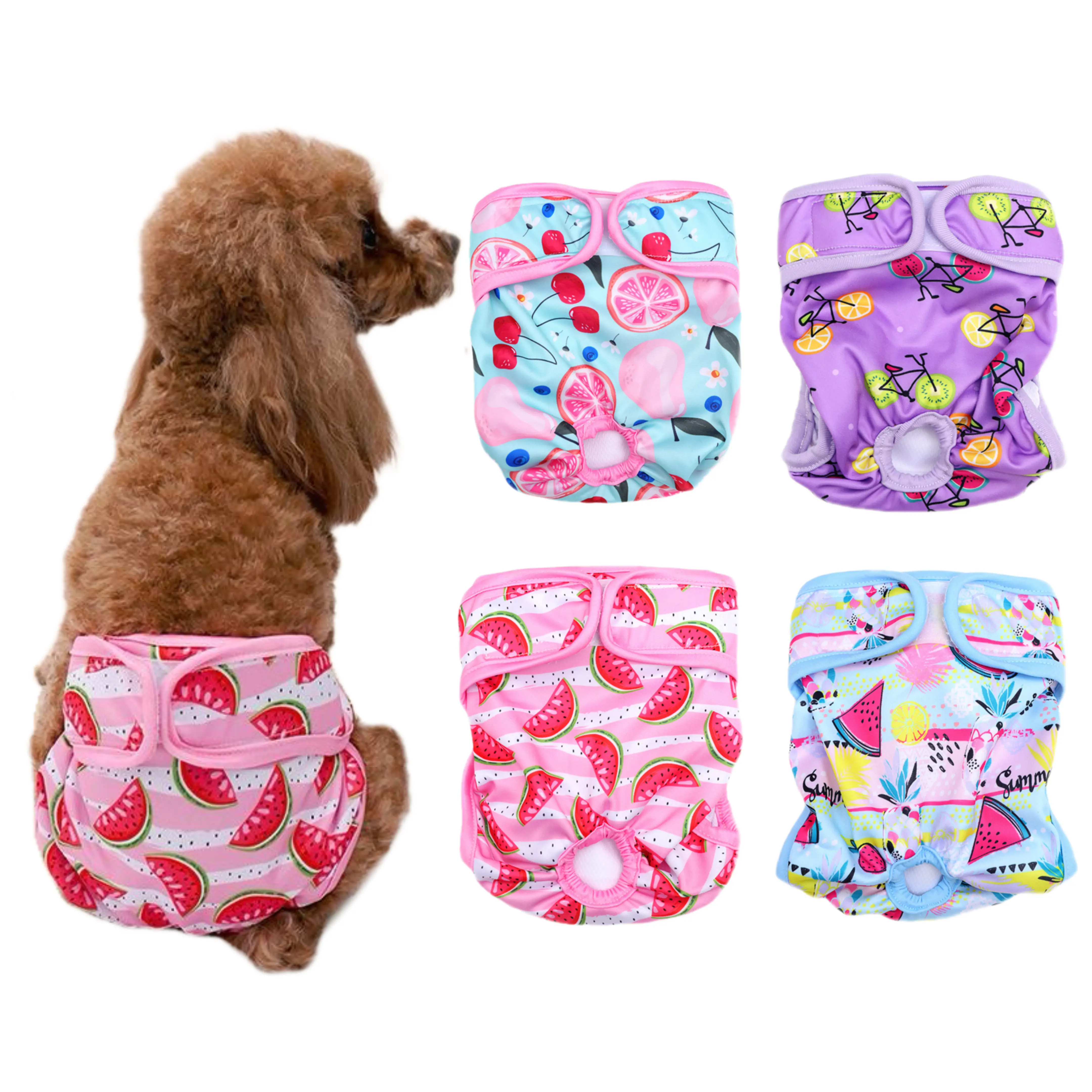 Reusable Female Dog training Diapers, 1 Pack, Super Absorbent & Leak-Proof, Washable Pants to Prevent Male Dog Harassment, Ideal for puppy  Female Dogs in Heat, Elderly & Disabled Dogs, Sizes XS/S Available