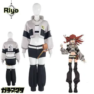 Anime Gachiakuta Riyo Reaper Cosplay Costume Uniform Choker Akuta Cleaners Halloween Carnival Party Props For Women Girls