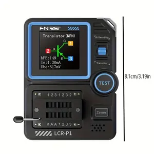 1pc LCR-P1 Transistor Tester Multi-Functional Capacitor Resistance MOSFET Field Effect Triode Electronic Component Analyzer