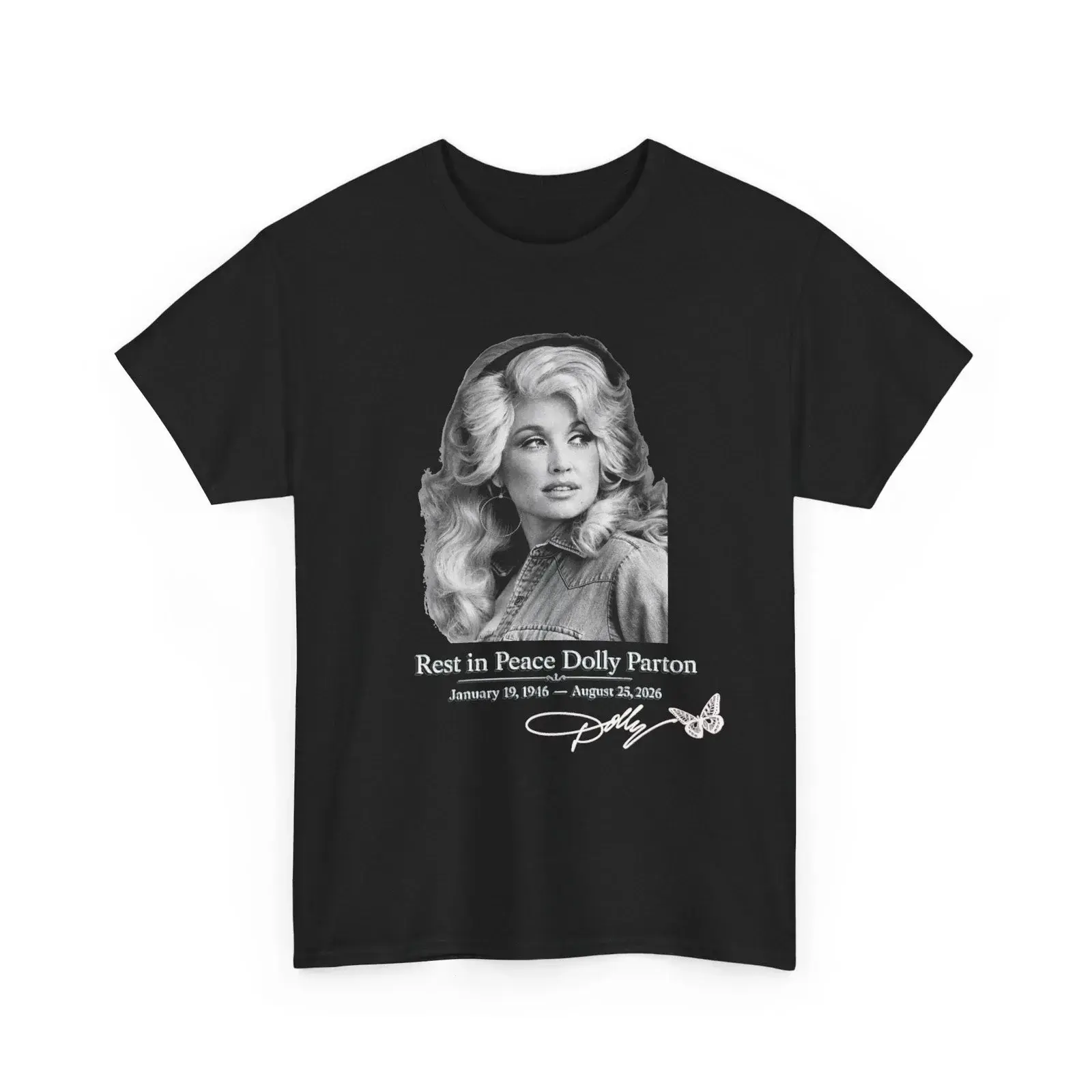 RIP Dolly Country Music Tribute T-Shirt, Vintage Parton Memorial Graphic Tee, In Loving Memory Design