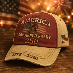 1/3pcs-250th Anniversary Patriotic Baseball Cap| American Patriotism, American Independence Spirit, Adjustable Vintage Embroidery, Ideal Gift Choice, Festive Addition, Special Hat for History Enthusiasts, Unisex, Textile Material, summerwins,summerwins