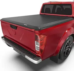 5 ft Soft Roll Up Truck Bed Tonneau Cover Compatible with 2005-2025 Nissan Frontier(NOT for México), Fleetside 5 Feet Bed
