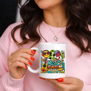 🎶☕ Music Runs In My Veins Mug 🎧✨| Ceramic Coffee Mug, 11oz or 15oz