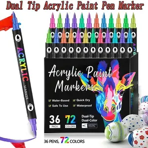 72 Color Duo Tip Brush Markers Art Pen Set | Fine Tip + Brush Tip Design for Smooth Coloring & Lettering | Perfect for Adult Coloring Books, Drawing, Calligraphy, Journaling & Note Taking | Ideal Gift for Artists, Students & Creative Lovers