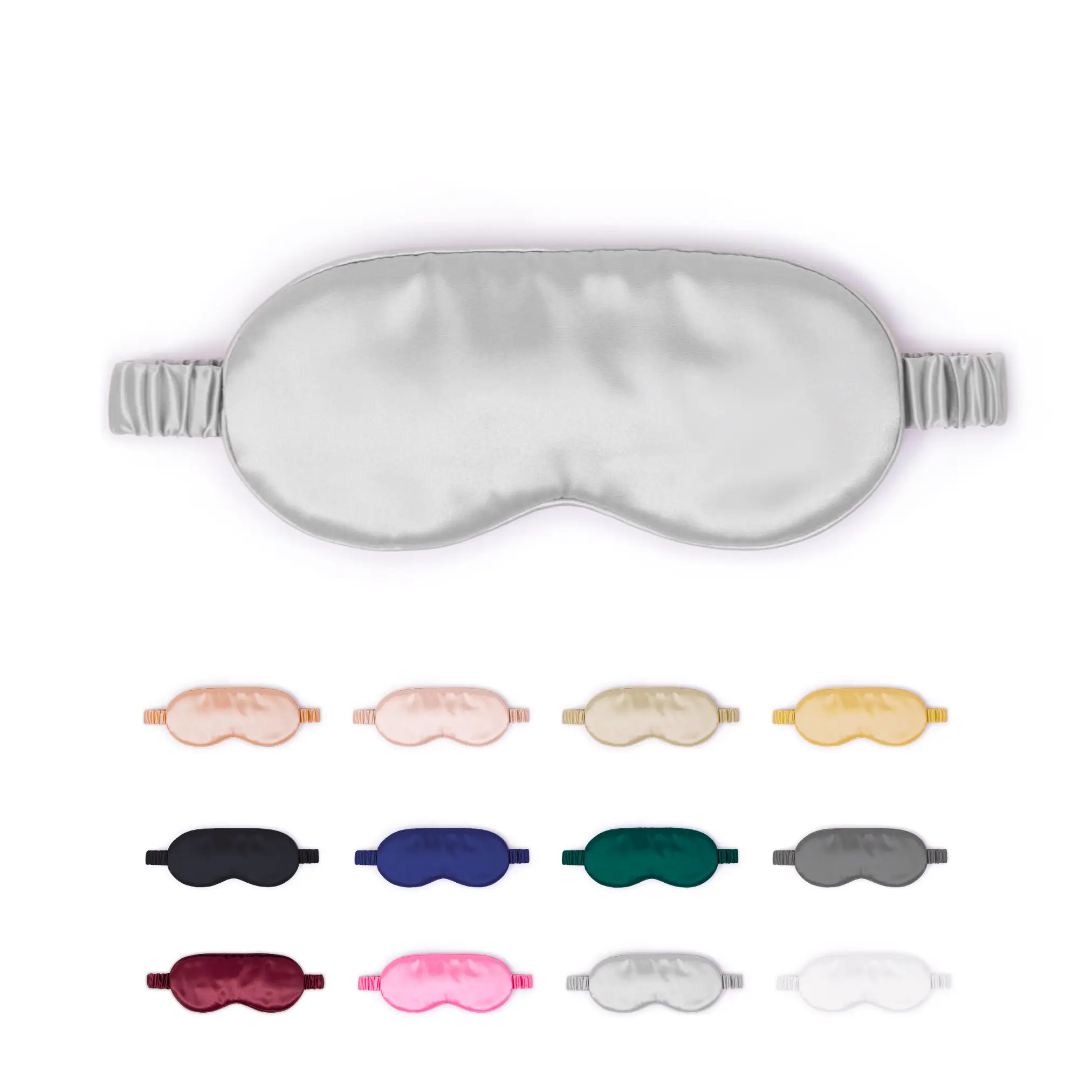 100% Mulberry Silk Sleep Mask - Ultra Soft, Light-Blocking & Gentle on Skin | Anti-Aging & Travel Friendly