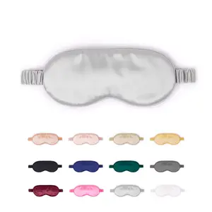 100% Mulberry Silk Sleep Mask - Ultra Soft, Light-Blocking & Gentle on Skin | Anti-Aging & Travel Friendly