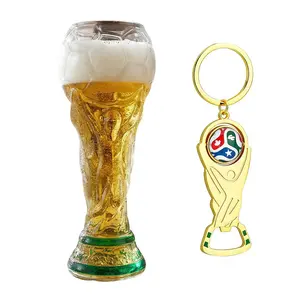 World Cup 2026 Trophy Beer Glass, Premium Soccer Themed Beer Glasses for Men, Novelty World Cup Trophy Shape for Game Day Parties, Man Cave & Football Fan Gifts