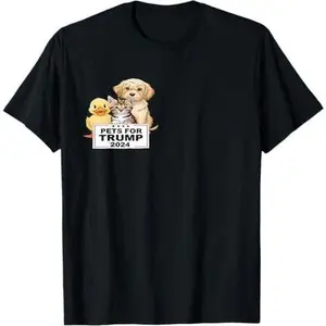 Pets for Trump, Duck, cat, dog - Donald Trump 2024 T-Shirt