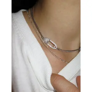 THE ICED SAFETY PIN CHAIN