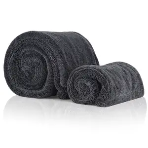 NowWash 1300 GSM Microfiber Drying Towel for Car, Ultra-Absorbent 2 Pack for Streak-Free Quick Drying Durable Performance Machine Washable for Cars Trucks Household Use