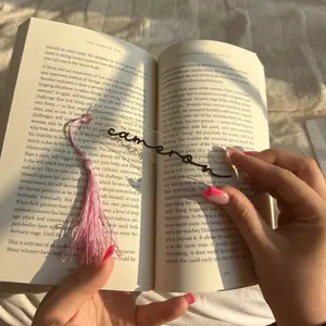 Custom Bookmark **(ADD CUSTOM TEXT IN ORDER NOTES WITH COLOR PREFERENCES FOR WORDS AND TASSEL)