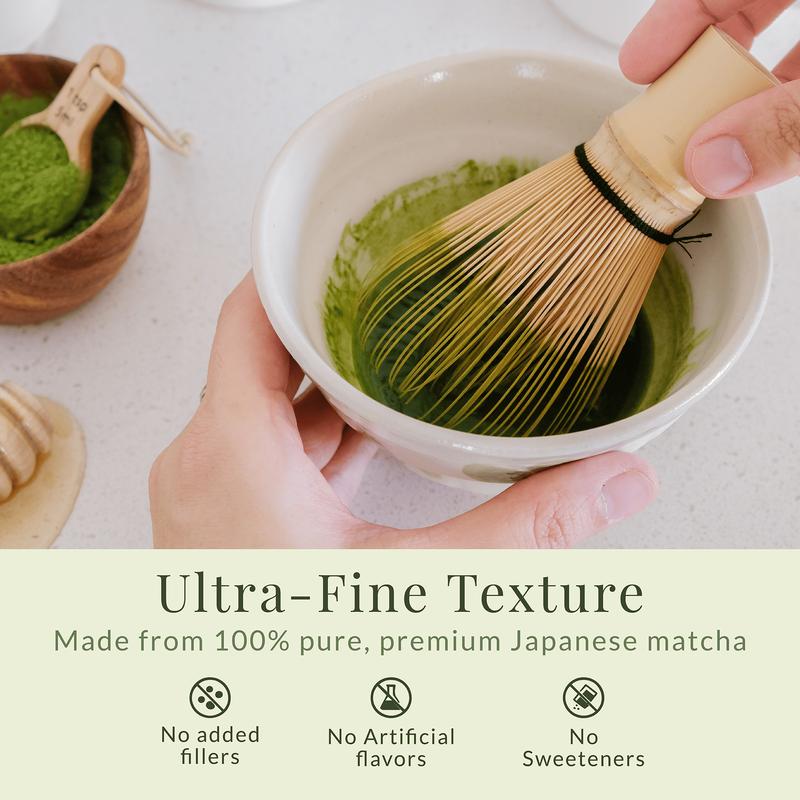 Matcha Sunday Ceremonial Grade Matcha Powder (50g/1.75oz) - Traditional Green Tea, Smooth, Vibrant, Savory, Stone Grind