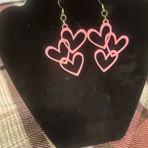 Pink Hearts Earrings - Stylish and Trendy Jewelry
