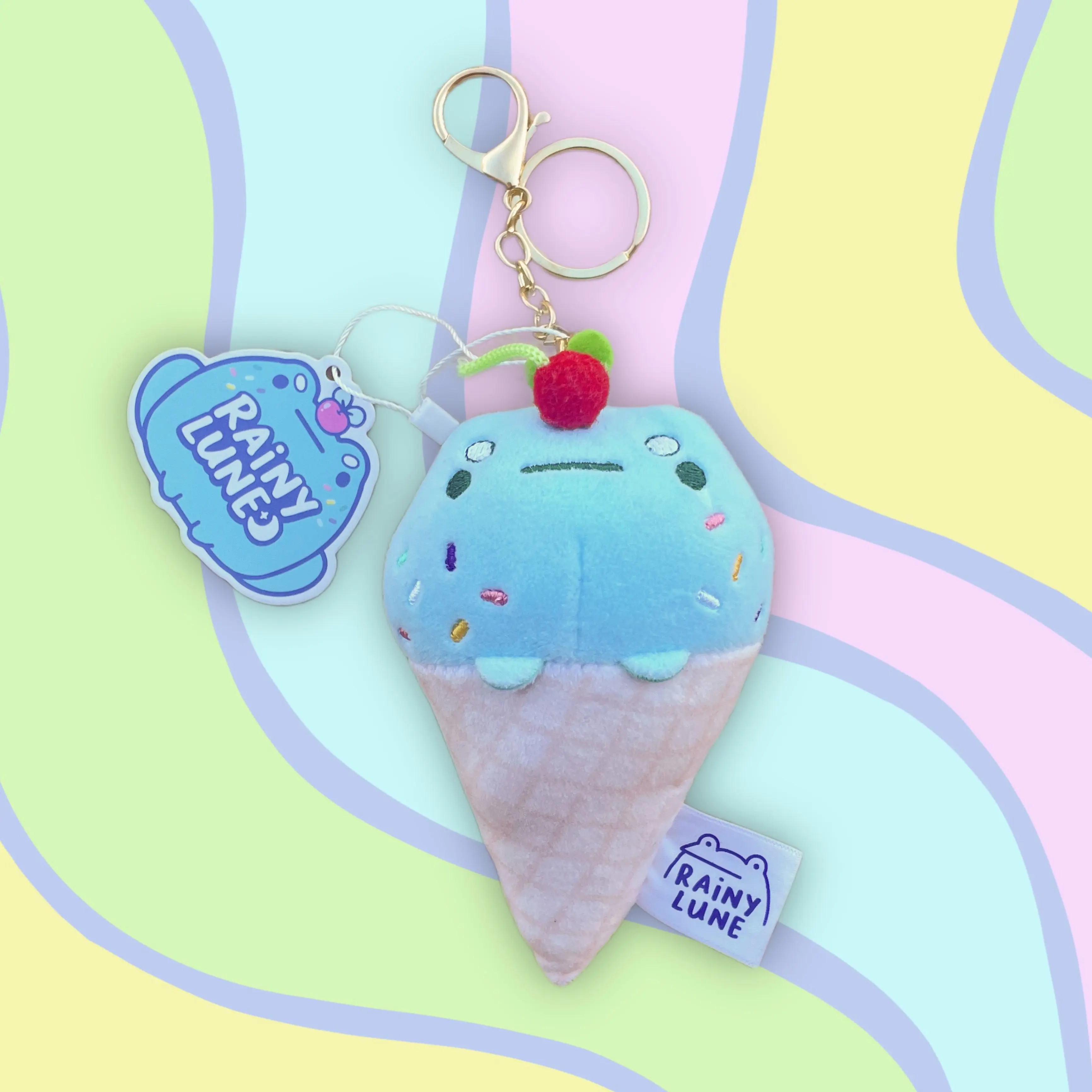 Sprout Ice Cream Plushie Keychain