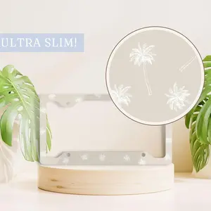Coastal License Plate Frame, Palm Tree License Plate Frame, Beach License Plate, Car License Plate Frame, Cute Vanity License Plate Frame