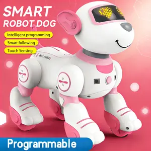 TongLi/TL Children's programming robotic dog, smart remote control, interactive electronic pet that can bark and walk, gesture-sensing pet toy, simple remote-controlled electronic dog, rechargeable toy dog, New Year gift, toys for girls
